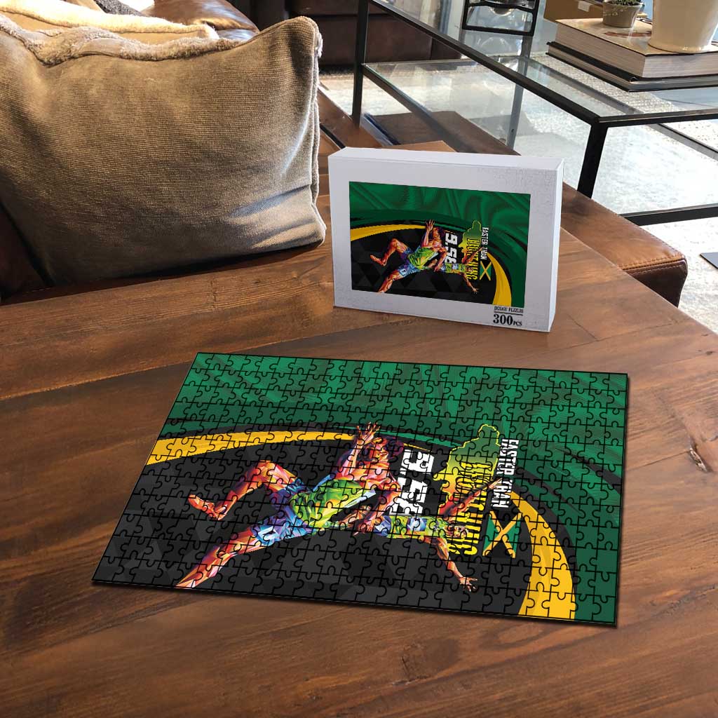 Jamaican Pride Puzzle 9.58 Seconds-Faster Than Lightning - Wonder Print Shop