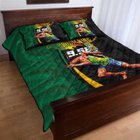 Jamaican Pride Quilt Bed Set 9.58 Seconds-Faster Than Lightning - Wonder Print Shop