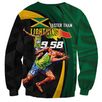 Jamaican Pride Sweatshirt 9.58 Seconds-Faster Than Lightning - Wonder Print Shop