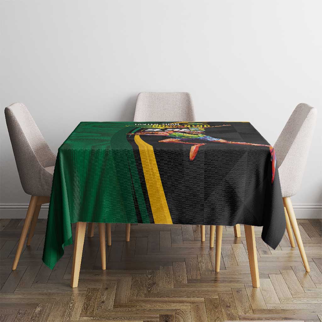 Jamaican Pride Tablecloth 9.58 Seconds-Faster Than Lightning - Wonder Print Shop