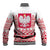 Polish Christmas Baseball Jacket - Poland Emblem and Lachy Sadeckie Pattern - Wonder Print Shop