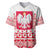 Polish Christmas Baseball Jersey - Poland Emblem and Lachy Sadeckie Pattern - Wonder Print Shop