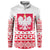 Polish Christmas Button Sweatshirt - Poland Emblem and Lachy Sadeckie Pattern - Wonder Print Shop