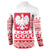 Polish Christmas Button Sweatshirt - Poland Emblem and Lachy Sadeckie Pattern - Wonder Print Shop