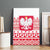 Polish Christmas Canvas Wall Art - Poland Emblem and Lachy Sadeckie Pattern - Wonder Print Shop