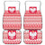 Polish Christmas Car Mats - Poland Emblem and Lachy Sadeckie Pattern - Wonder Print Shop