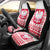 Polish Christmas Car Seat Cover - Poland Emblem and Lachy Sadeckie Pattern - Wonder Print Shop