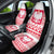 Polish Christmas Car Seat Cover - Poland Emblem and Lachy Sadeckie Pattern - Wonder Print Shop