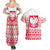 Polish Christmas Couples Matching Summer Maxi Dress and Hawaiian Shirt - Poland Emblem and Lachy Sadeckie Pattern - Wonder Print Shop