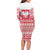 Polish Christmas Family Matching Long Sleeve Bodycon Dress and Hawaiian Shirt - Poland Emblem and Lachy Sadeckie Pattern - Wonder Print Shop