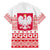 Polish Christmas Family Matching Off The Shoulder Long Sleeve Dress and Hawaiian Shirt - Poland Emblem and Lachy Sadeckie Pattern - Wonder Print Shop