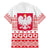 Polish Christmas Family Matching Short Sleeve Bodycon Dress and Hawaiian Shirt - Poland Emblem and Lachy Sadeckie Pattern - Wonder Print Shop