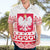 Polish Christmas Hawaiian Shirt - Poland Emblem and Lachy Sadeckie Pattern - Wonder Print Shop