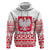 Polish Christmas Hoodie - Poland Emblem and Lachy Sadeckie Pattern - Wonder Print Shop