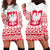 Polish Christmas Hoodie Dress - Poland Emblem and Lachy Sadeckie Pattern - Wonder Print Shop