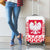 Polish Christmas Luggage Cover - Poland Emblem and Lachy Sadeckie Pattern - Wonder Print Shop