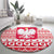 Polish Christmas Round Carpet - Poland Emblem and Lachy Sadeckie Pattern