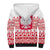 Polish Christmas Sherpa Hoodie - Poland Emblem and Lachy Sadeckie Pattern - Wonder Print Shop