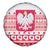 Polish Christmas Spare Tire Cover - Poland Emblem and Lachy Sadeckie Pattern - Wonder Print Shop