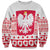 Polish Christmas Sweatshirt - Poland Emblem and Lachy Sadeckie Pattern - Wonder Print Shop