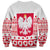 Polish Christmas Sweatshirt - Poland Emblem and Lachy Sadeckie Pattern - Wonder Print Shop