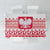 Polish Christmas Tablecloth - Poland Emblem and Lachy Sadeckie Pattern - Wonder Print Shop