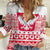 Polish Christmas Women Casual Shirt - Poland Emblem and Lachy Sadeckie Pattern