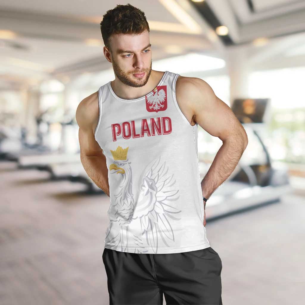 Custom Polish Football Jersey Men Tank Top Polska Eagle Athletic Soccer - Wonder Print Shop