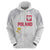 Custom Polish Football Jersey Zip Hoodie Polska Eagle Athletic Soccer - Wonder Print Shop