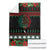 Mexican Christmas Blanket Feliz Navidad Aztec Eagle Emblem and Poinsettia