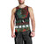 Mexican Christmas Men Tank Top Feliz Navidad Aztec Eagle Emblem and Poinsettia - Wonder Print Shop