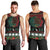 Mexican Christmas Men Tank Top Feliz Navidad Aztec Eagle Emblem and Poinsettia - Wonder Print Shop