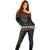 Mexican Christmas Off Shoulder Sweater Feliz Navidad Aztec Eagle Emblem and Poinsettia - Wonder Print Shop