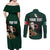 Personalized Mexican Culture Couples Matching Off Shoulder Maxi Dress and Long Sleeve Button Shirt Aztec Spirit Mexico with Eagle Emblem and Maya Ancient