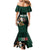 Personalized Mexican Culture Mermaid Dress Aztec Spirit Mexico with Eagle Emblem and Maya Ancient