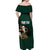 Personalized Mexican Culture Off Shoulder Maxi Dress Aztec Spirit Mexico with Eagle Emblem and Maya Ancient