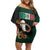 Personalized Mexican Culture Off Shoulder Short Dress Aztec Spirit Mexico with Eagle Emblem and Maya Ancient