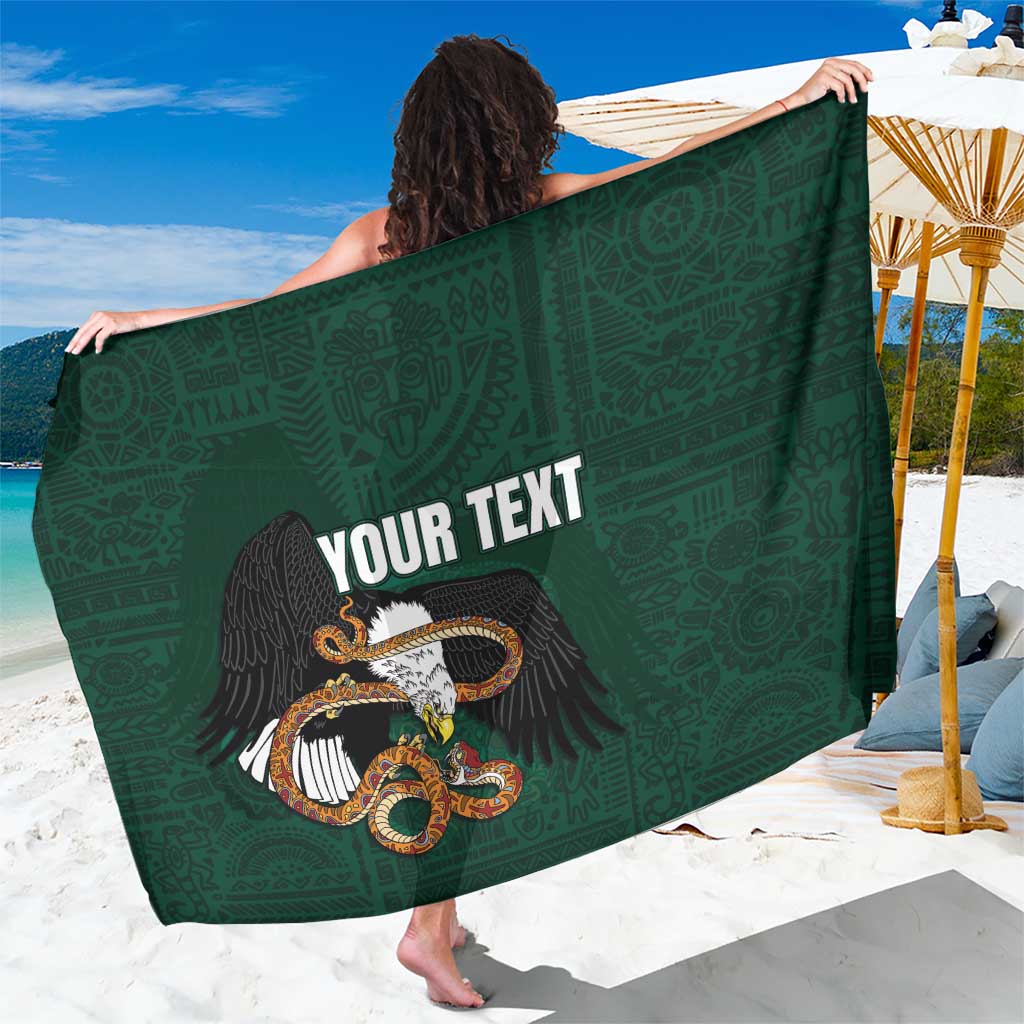 Personalized Mexican Culture Sarong Aztec Spirit Mexico with Eagle Emblem and Maya Ancient