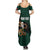 Personalized Mexican Culture Summer Maxi Dress Aztec Spirit Mexico with Eagle Emblem and Maya Ancient