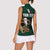 Personalized Mexican Culture Women Sleeveless Polo Shirt Aztec Spirit Mexico with Eagle Emblem and Maya Ancient