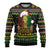 Jamaican Christmas Ugly Christmas Sweater - Rastafarian Lion with Xmas Elements Reggae Style - Wonder Print Shop