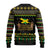 Jamaican Christmas Ugly Christmas Sweater - Rastafarian Lion with Xmas Elements Reggae Style - Wonder Print Shop