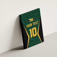 Wall-mounted green cricket-style canvas wall art with “YOUR TEXT” and “10” graphic.