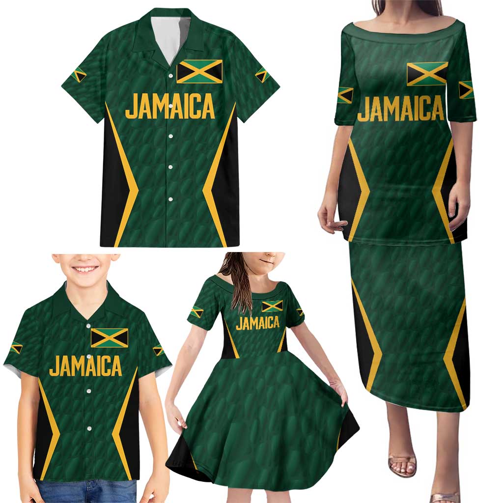 Custom Jamaican Cricket Jersey Special Edition 2024 Family Matching Puletasi and Hawaiian Shirt