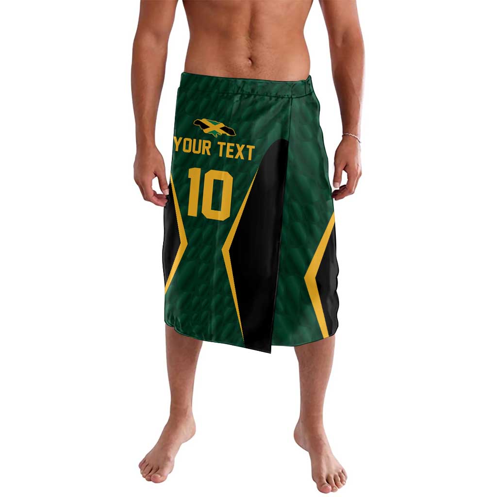 Green cricket shorts with yellow graphic panel and number 10 print