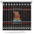 Vikings Christmas Shower Curtain Santa Warrior on The Viking Ship with Xmas and Snowflake Pattern