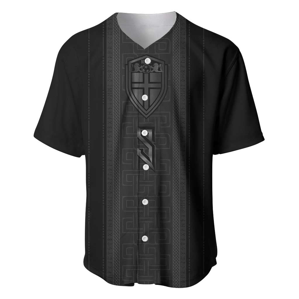 Custom Norwegian Football Baseball Jersey Runic and Nordic Motifs - Wonder Print Shop