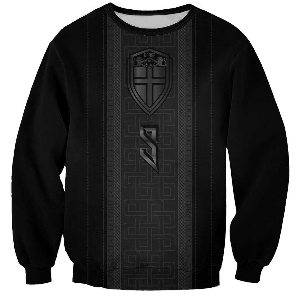 Custom Norwegian Football Sweatshirt Runic and Nordic Motifs - Wonder Print Shop