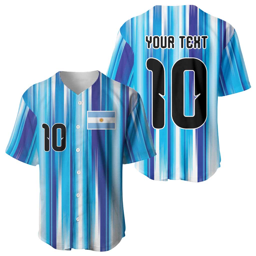 Custom Argentina Football Baseball Jersey La Albiceleste 2026 - Wonder Print Shop