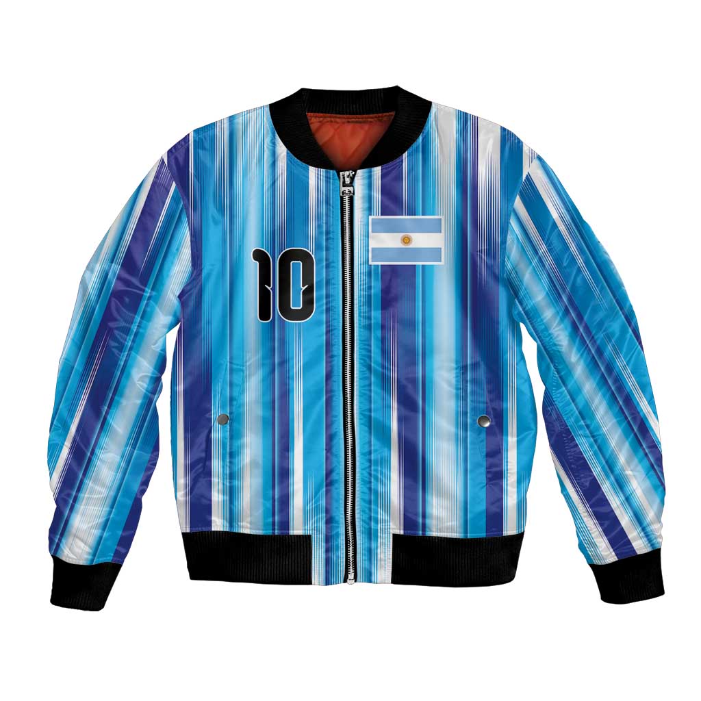 Custom Argentina Football Bomber Jacket La Albiceleste 2026 - Wonder Print Shop